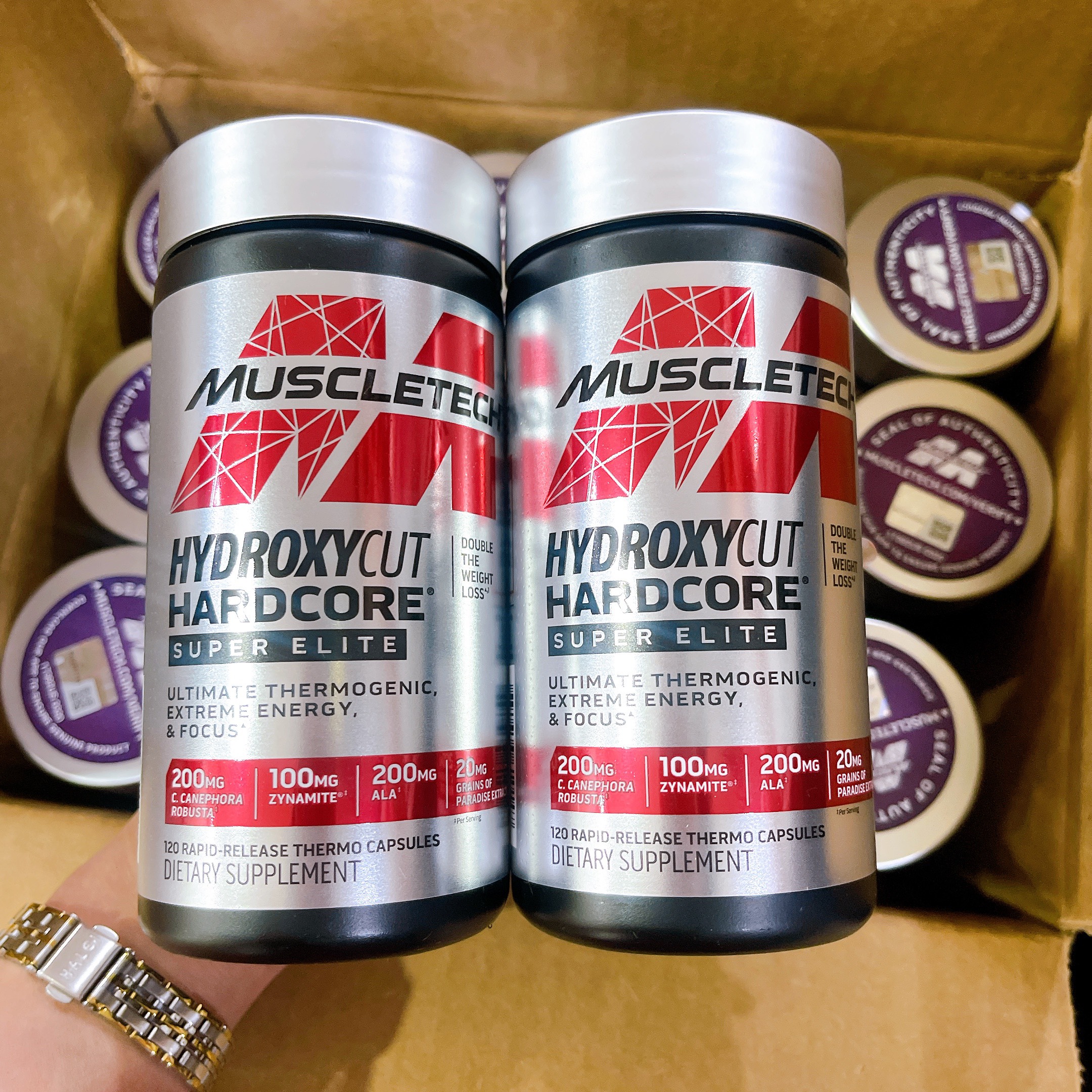 Thực phẩm bổ sung viên đốt mỡ - MuslceTech Hydroxycut Hardcore Super Elite 120 viên - Hàng Chính Hãng Muscletech - USA - Dành cho người muốn đốt mỡ thừa, đốt cháy mỡ trong quá trình tập luyện