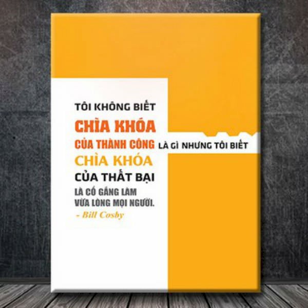 Tranh Trích Dẫn: &quot;Tôi Không Biết Chìa Khóa Của Thành Công Là Gì&quot; - W019