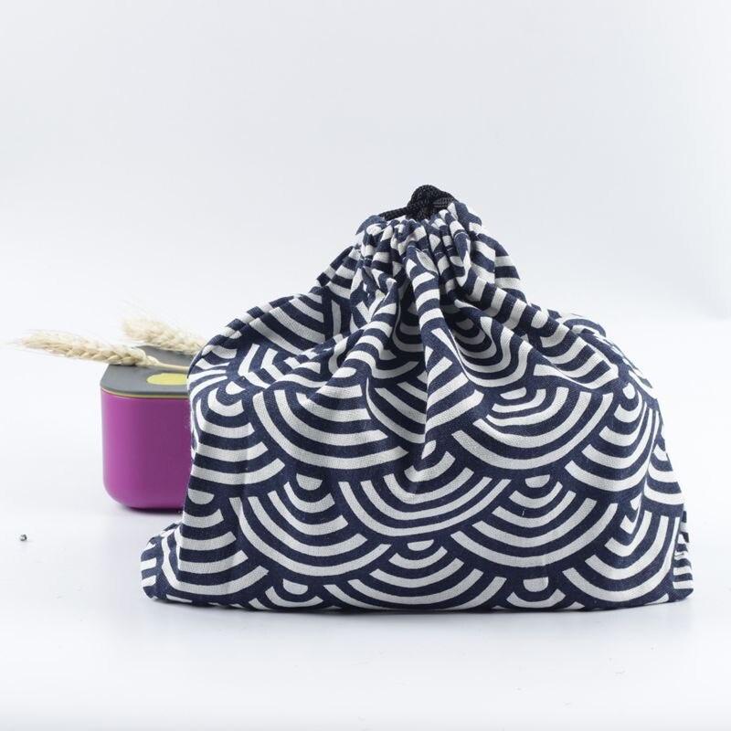 Japanese Lunch Bag Thermal Insulated Lunch Box Tote Cooler Handbag Bento Pouch Dinner Picnic Cloth Bag Food Storage Bags