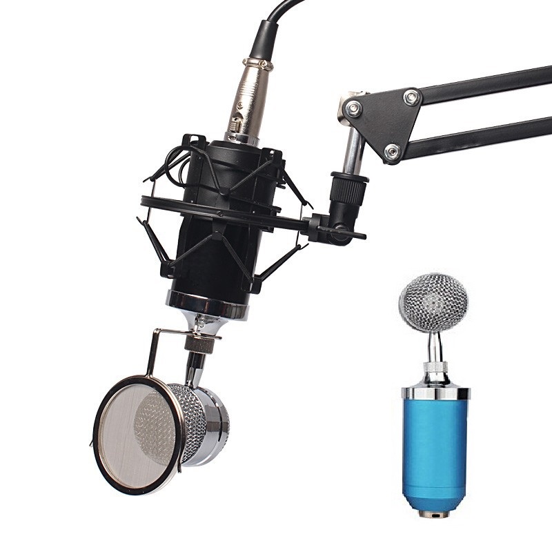 Mic thu âm BM-8000 hát Karaoke chuyên nghiệp trên Máy tính, Điện thoại