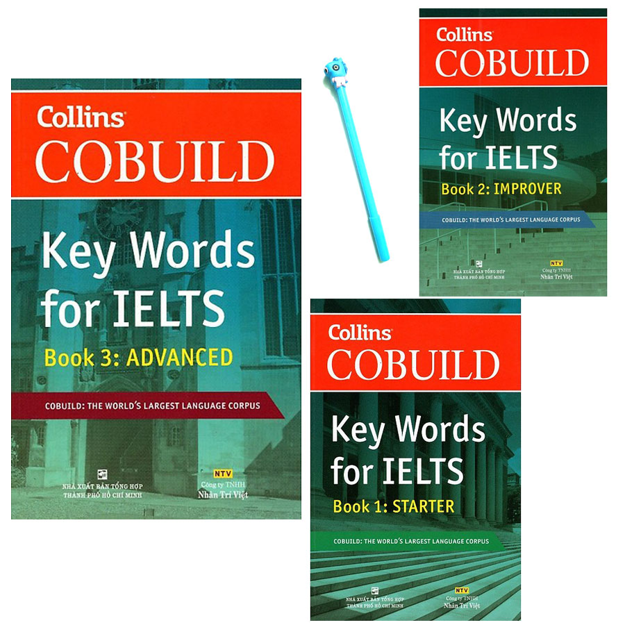 Combo Collins Cobuild - Key Words For IELTS : (Book 3: Advanced) (Book 2: Improver) (Book 1: Starter) ( Tặng Kèm Bút )