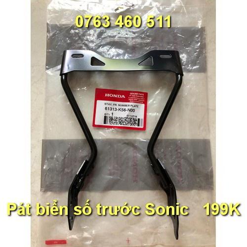 Pát biển số trước Sonic