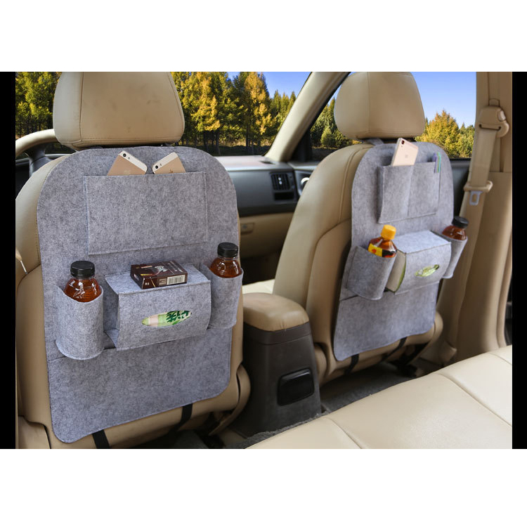 Bộ 2 Túi Đựng Đồ Treo Sau Ghế Ô Tô 6 Ngăn Nỉ Cao Cấp YE-143