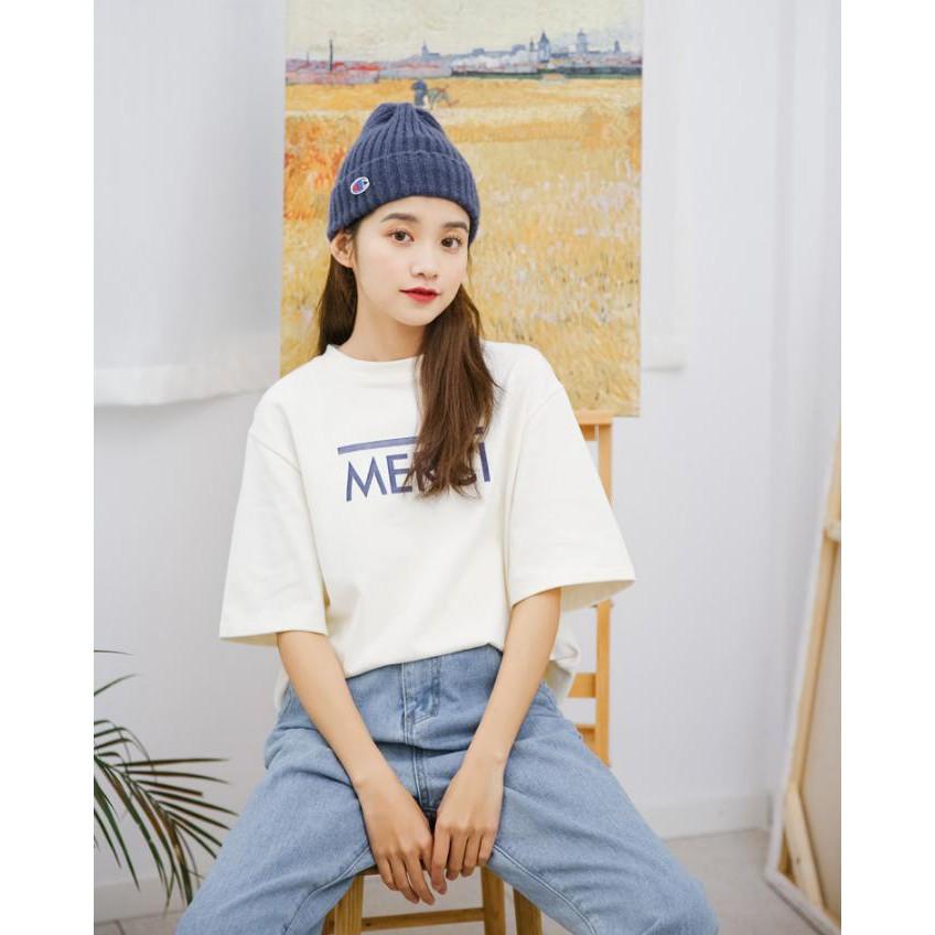 Áo Thun Rộng Tay Lỡ MERCI Hàn Xẻng