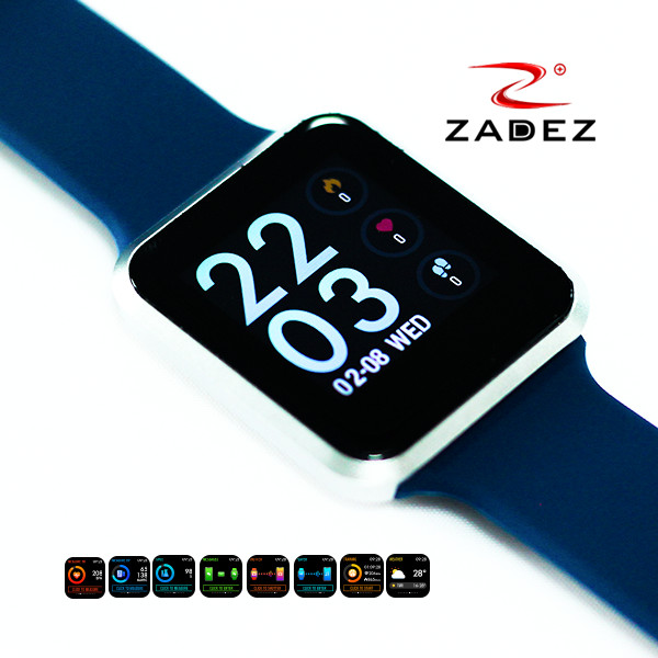 Đồng hồ thông minh ZADEZ SmartWatch SQ2 Chống nước IP67, Pin 10 ngày, Đo huyết áp, Đo chỉ số SPO2, Đo thời gian ngủ... cực chính xác - Hàng chính hãng