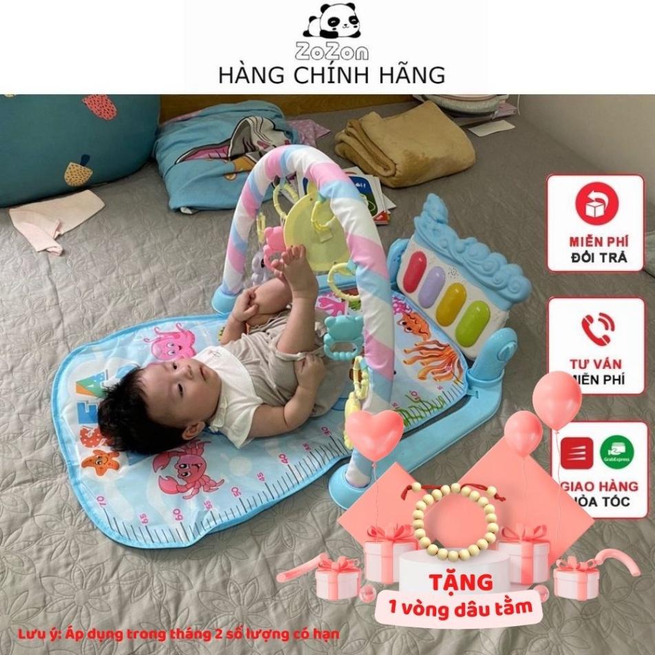 Thảm Nhạc Cho Bé Sơ Sinh Nằm Chơi Piano - Đồ Chơi Cho Bé Vận Động 4 Giác Quan Thông Minh