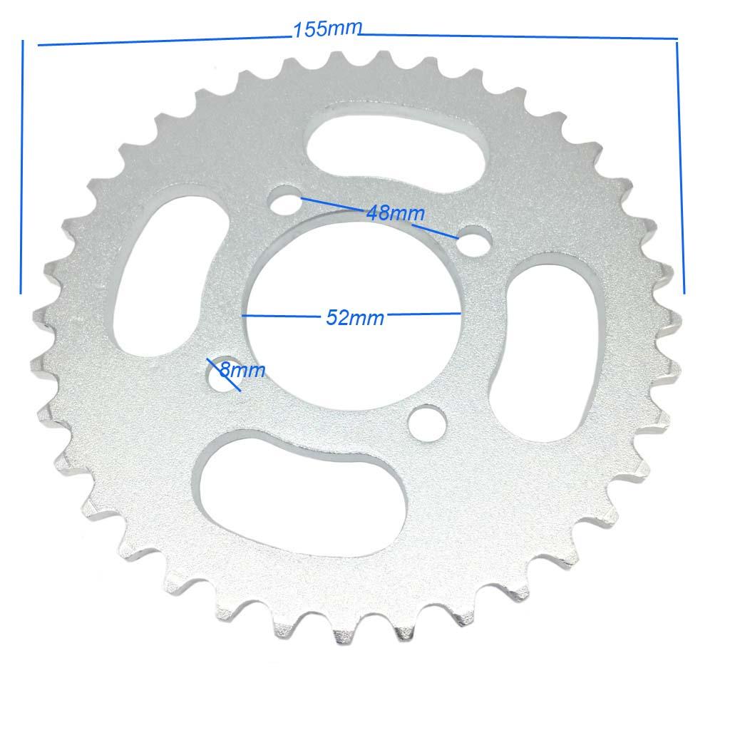420 37T 52mm Rear Chain Sprocket for Chinese ATV Quad Pit Dirt Bike