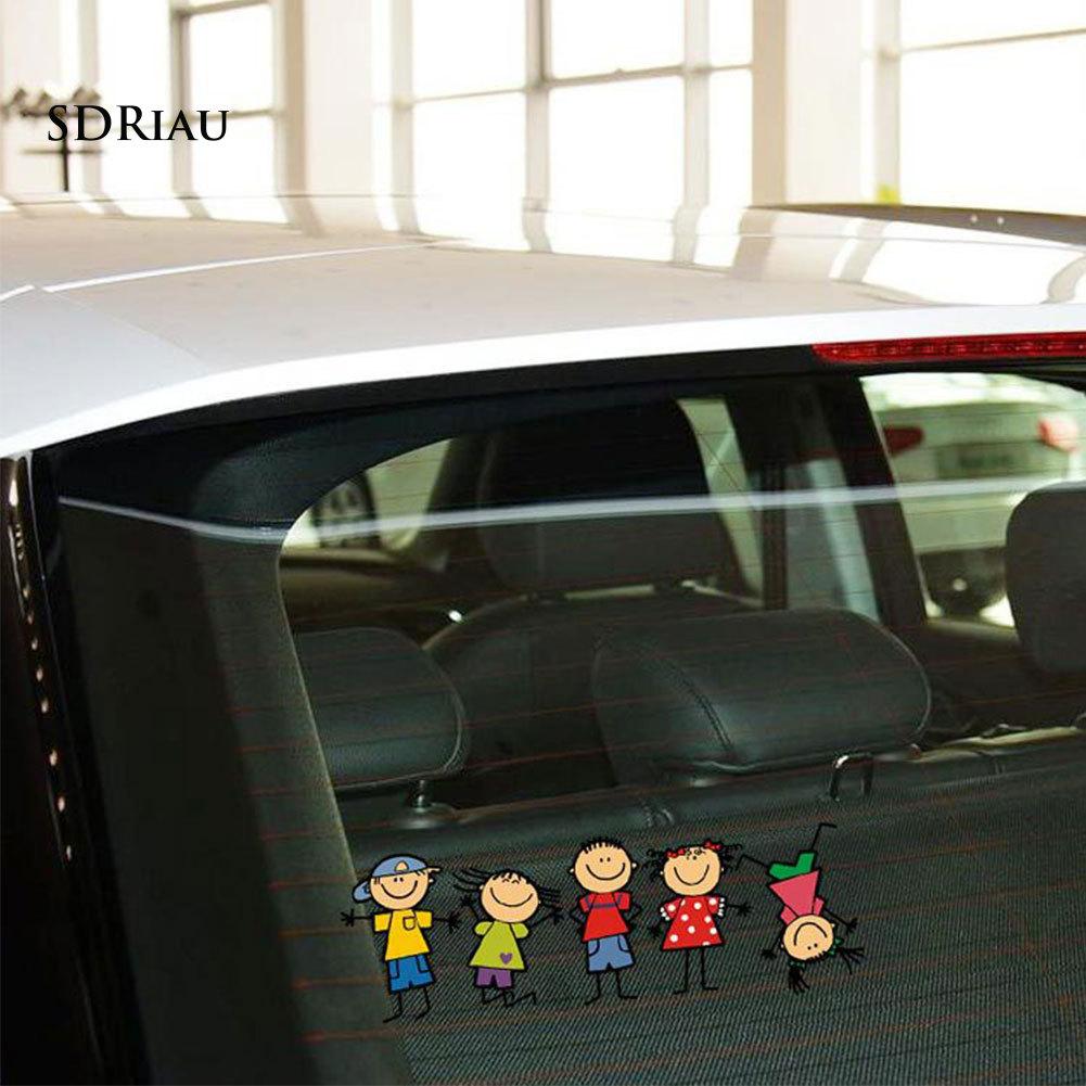 Miếng Dán Trang Trí Xe Hơi Hình Hoạt Hình Vui Nhộn