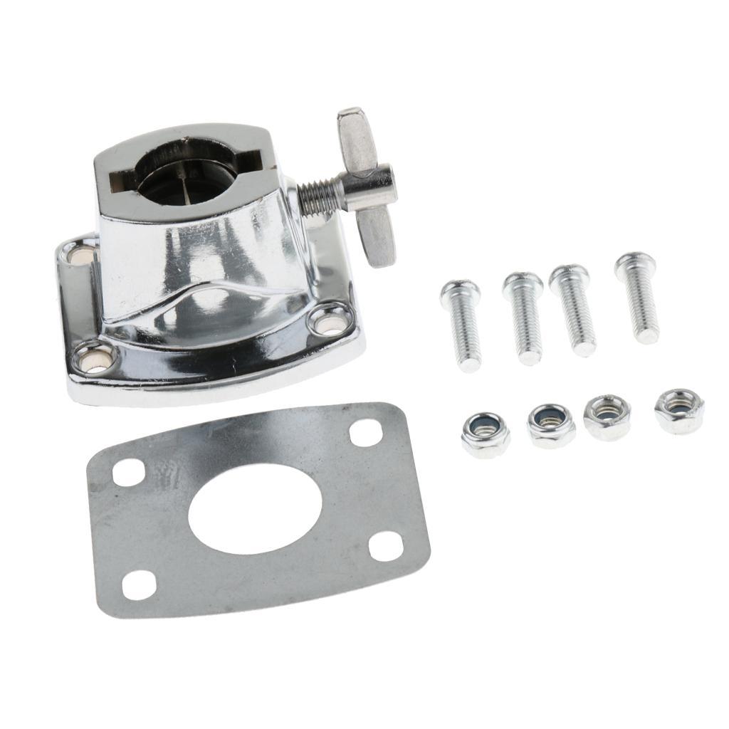 2X Chrome Metal Bass Drum Mount Bracket for Percussion