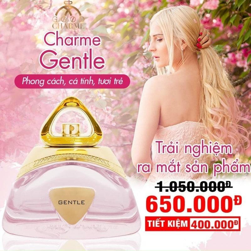 Nước hoa nữ cao cấp Charme Gentle 50ml mùi hương thanh lịch nhẹ nhàng lưu hương lâu cả ngày