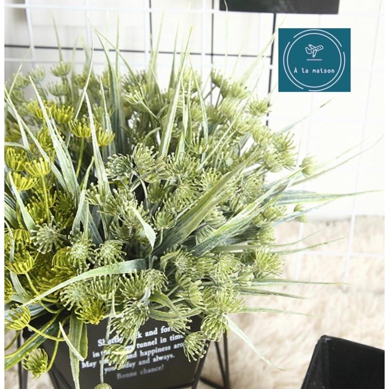 Nhánh cỏ điểm cao 30cm dùng trong hoa thiết kế, hoa cưới, hoa trang trí nhà cửa