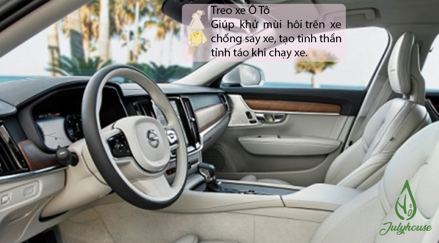 Tinh dầu Bạc Hà JULYHOUSE treo xe ô tô