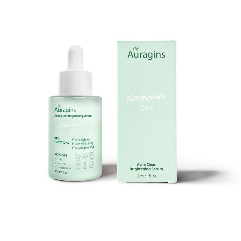 Tinh Chất The Auragins Niacinamide Zinc Acne Clear Brightening Serum 30ml