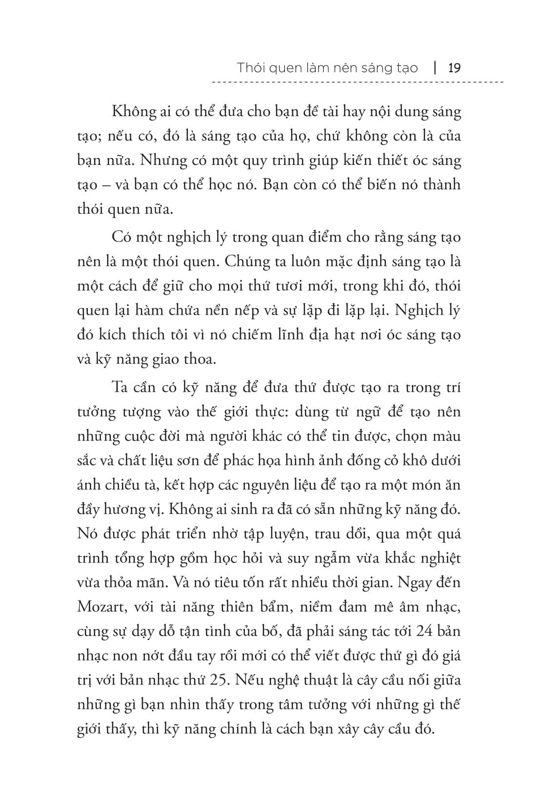 Thói Quen Làm Nên Sáng Tạo