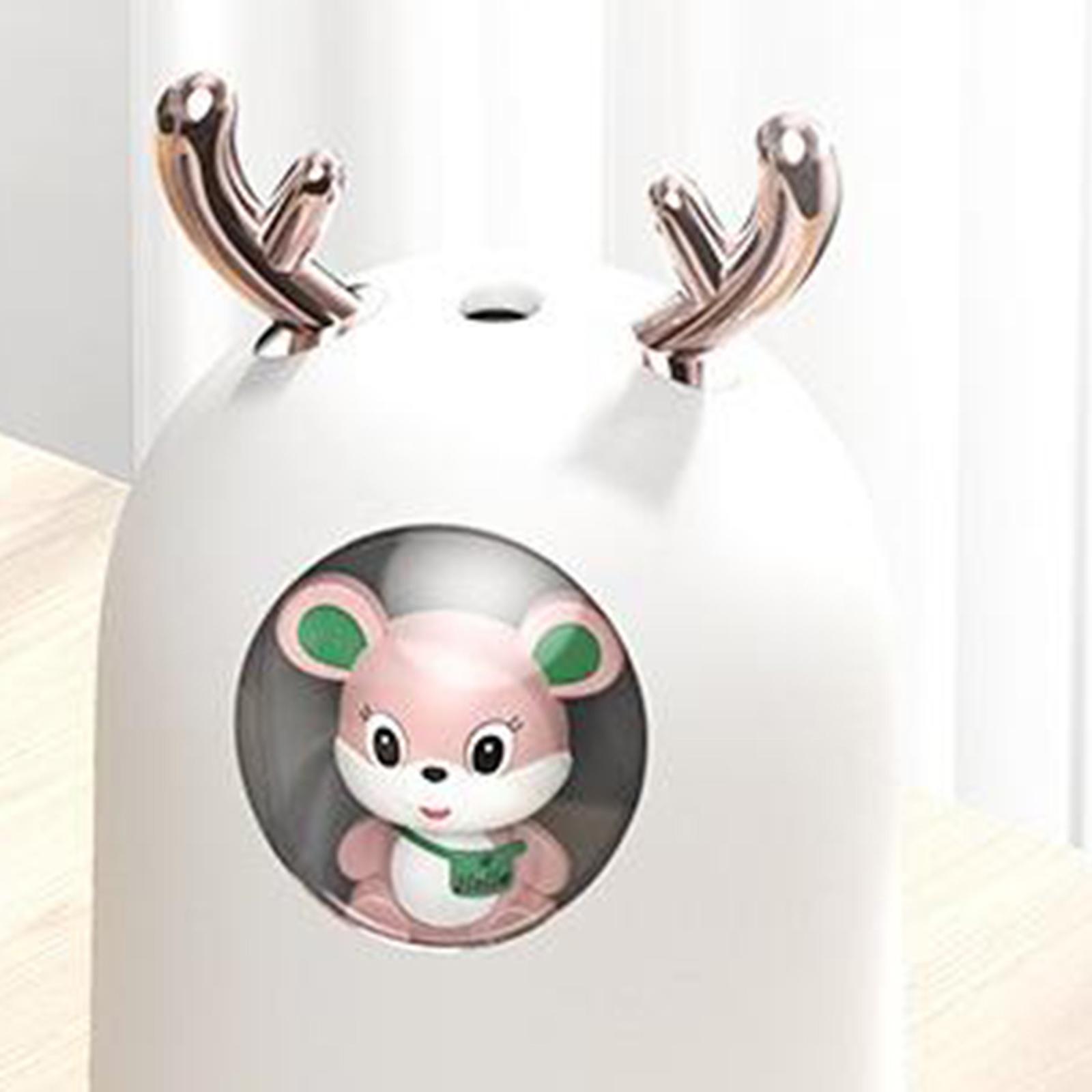 Colorful Cool Mini Humidifier, USB Personal Desktop Quiet Humidifier for Office, Car, Room, Bedroom, 2 Mist Modes