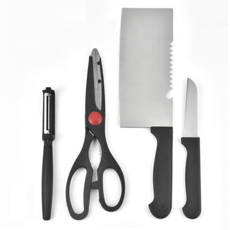 Bộ 4 món dao kéo dụng cụ nhà bếp