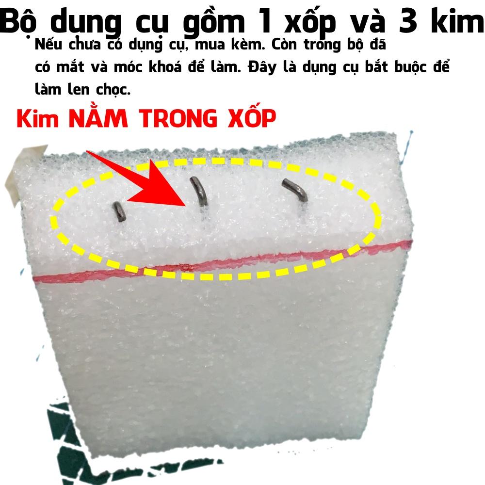 Hướng dẫn bộ len chọc Panda Đang ngủ - Bộ chọc len bằng móc khoá đơn giản, làm quà tặng ý nghĩa, món quà DIY,