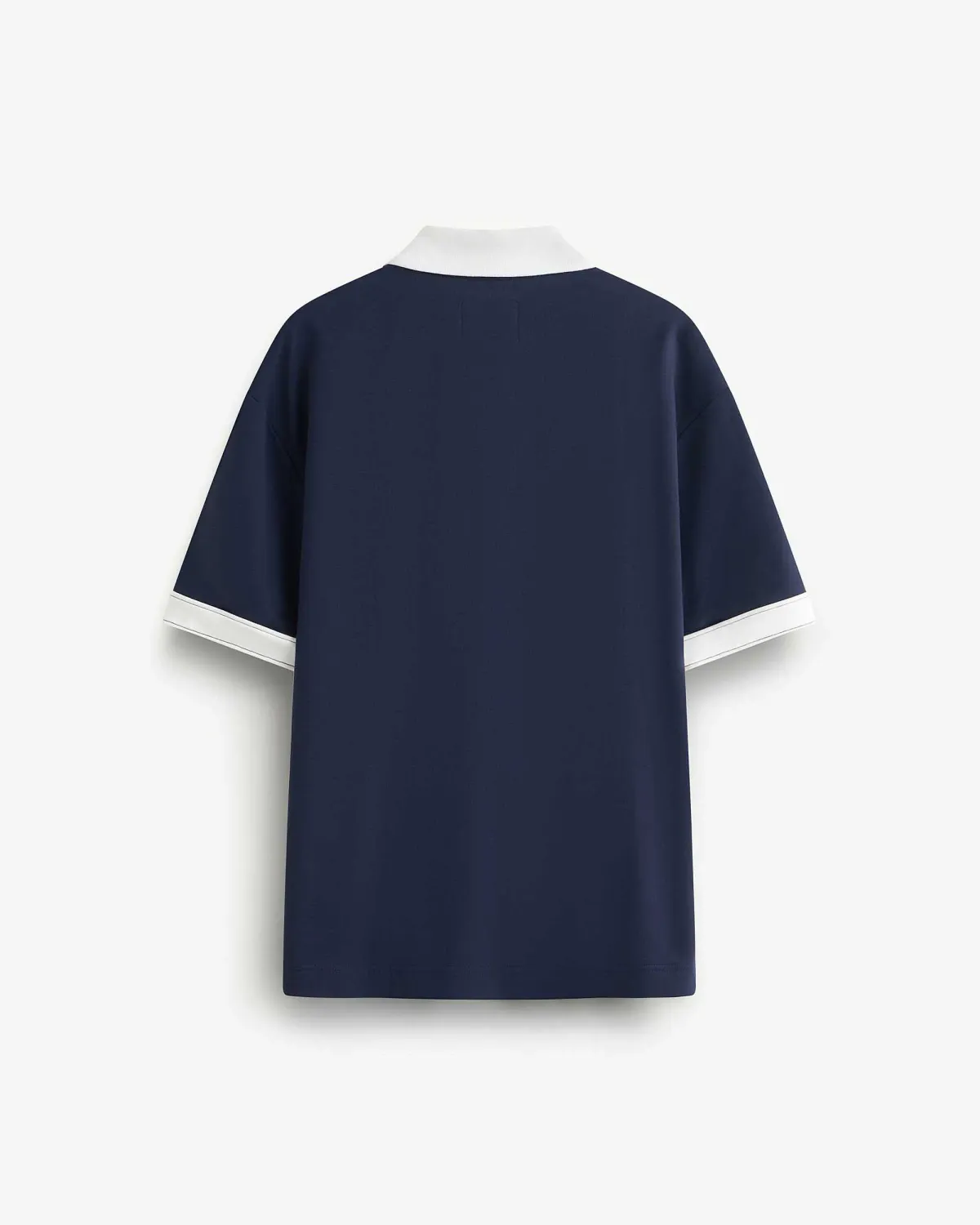 Áo polo ROUTINE Xanh navy phối màu có túi form Loose - 10F24POL017 | LASTORE MENSWEAR