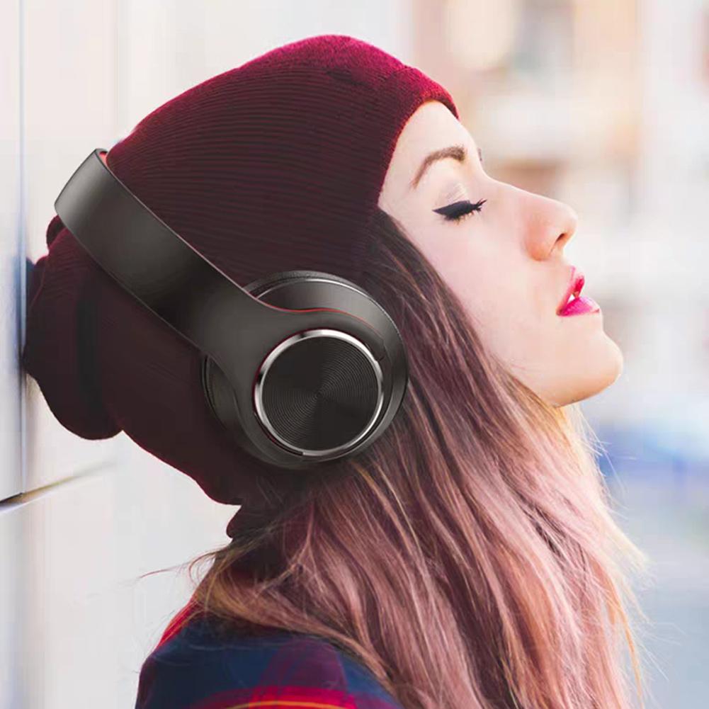 Tai Nghe Gaming Chụp Tai Headphone Máy Tính Máy Tính Game Thủ Tai Nghe Trên Tai Bluetooth-Tương Thích Có Thể Gấp Gọn Tai Nghe Chơi Game