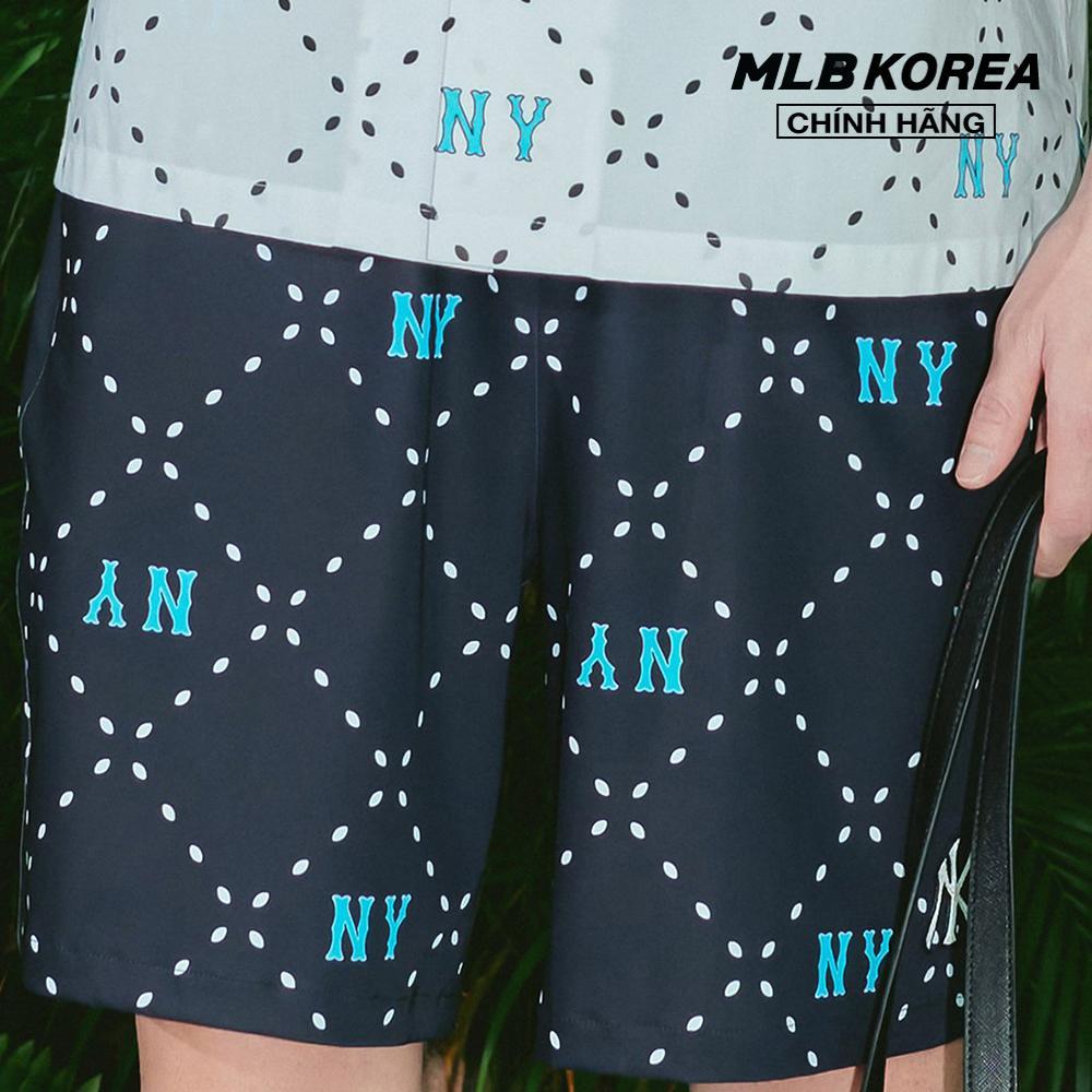 MLB - Quần shorts unisex ống rộng Mega Dia Monogram Part 5 Water 3ASMM0633-50BKS