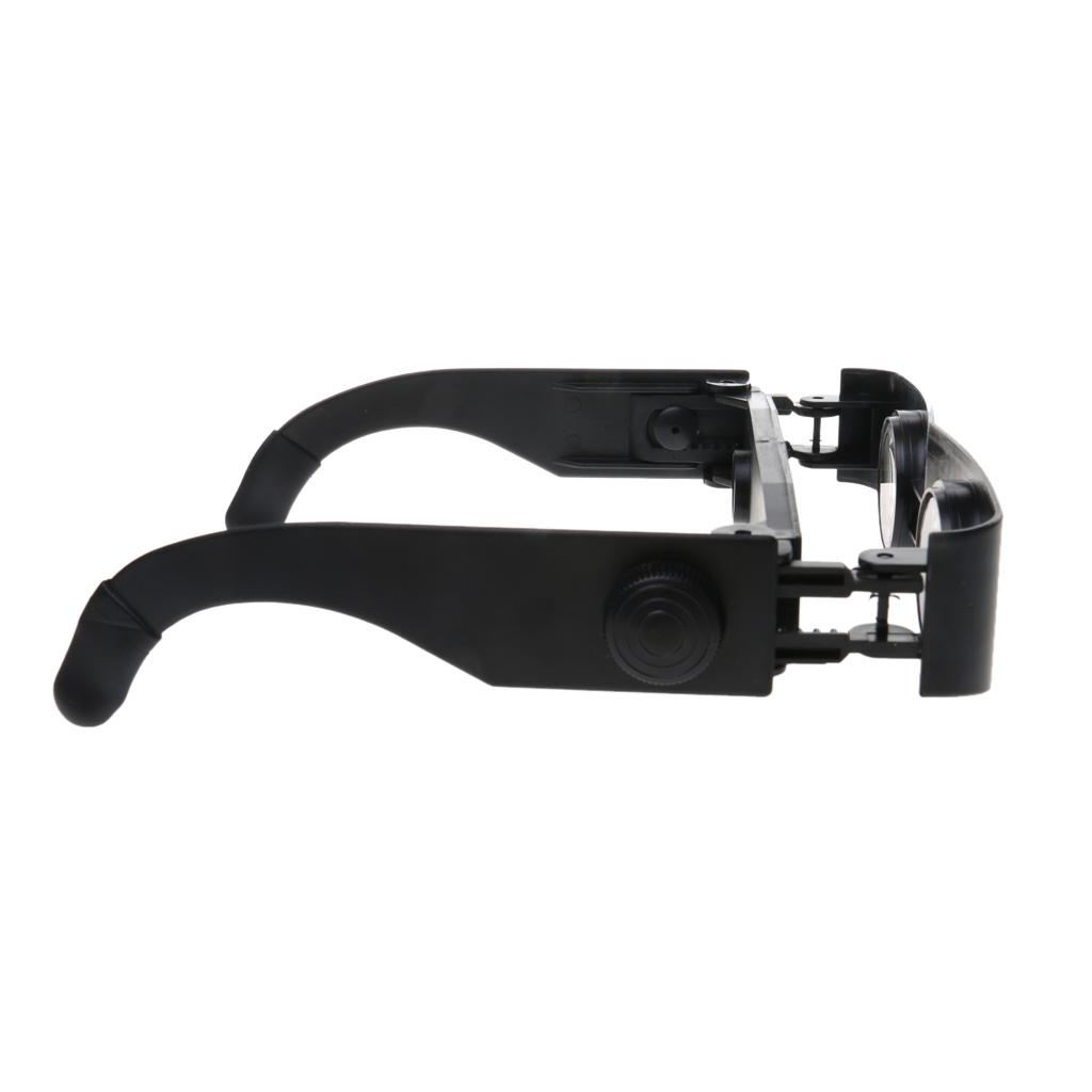 Eyewear Style Black Magnifier Telescope Binoculars for Fishing Hiking