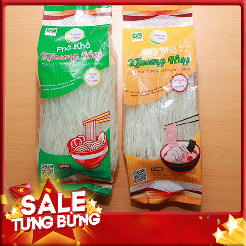 Combo 2 Gói Phở Khô 300g Khương Huy(2 gói Tổng 600g ) - Phở Khô Dòn Dài Mềm Dẻo