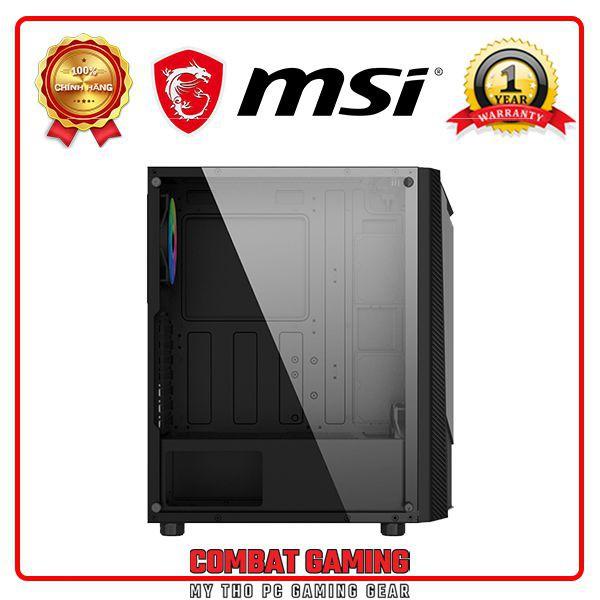 CASE MSI MAG SHIELD 110R (Mid Tower/Màu Đen/ Kèm 2 Fan )- Hàng Chính Hãng