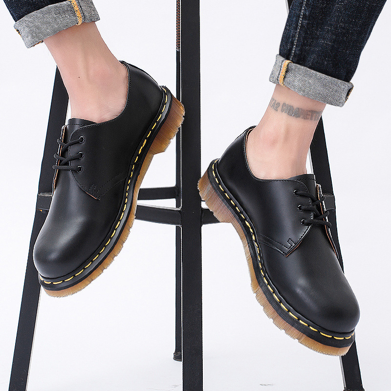 Giày tây công sở, giày đốc martin cỡ lớn 45-46 cho nam cao to chân ú bè. Big size Dr.Martens 1461 for wide feet - GT217