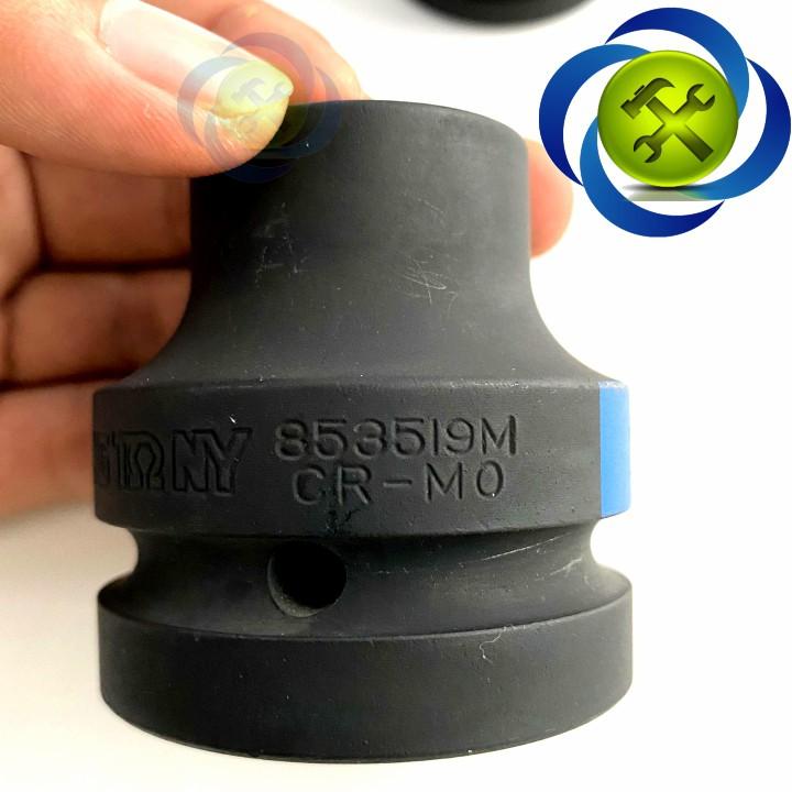 Tuýp 19mm loại 1 Inch ngắn màu đen 6 cạnh Kingtony 853519M