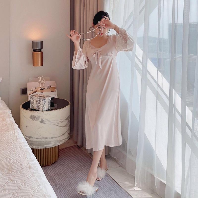 Đầm ngủ lụa cao cấp dáng tiểu thư