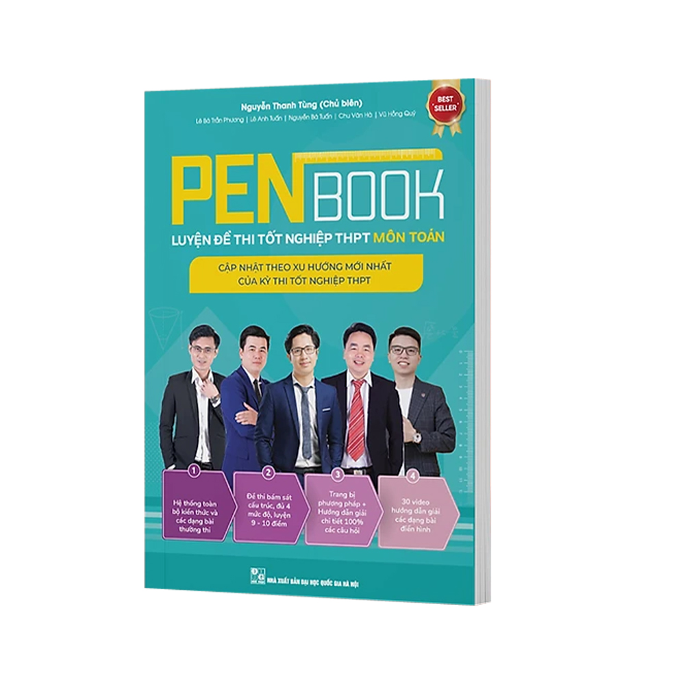 PENBOOK - Luyện đề thi tốt nghiệp THPT môn Toán - Cập nhật theo xu hướng mới nhất