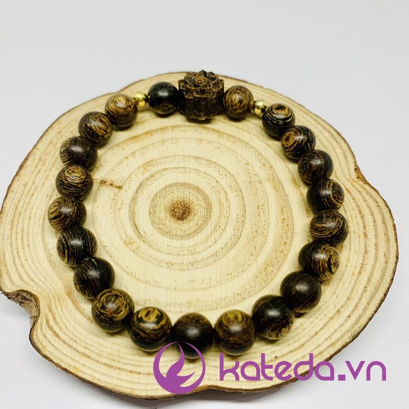 Vòng Tay Trầm Hương Sánh Chìm mix Hoa Sen VTCS