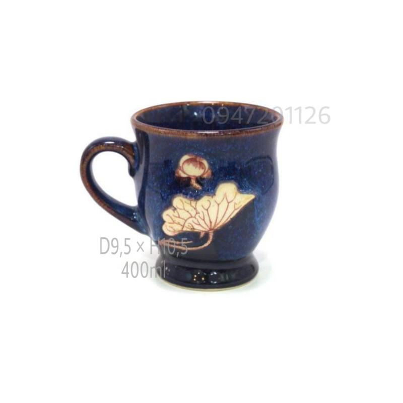 Cốc ly sứ men hỏa biến xanh đá Uống trà xanh, cafe, capuchino 20 dáng khác nhau Gốm sứ Bát tràng.