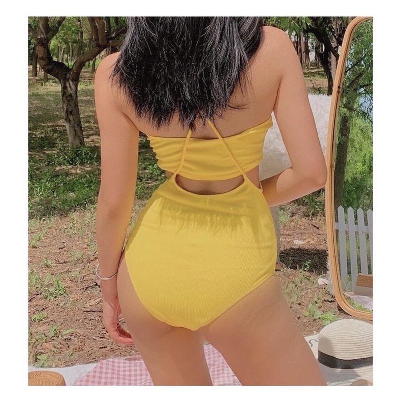 Bikini form ống vàng cách điệu sexy siêu đẹp