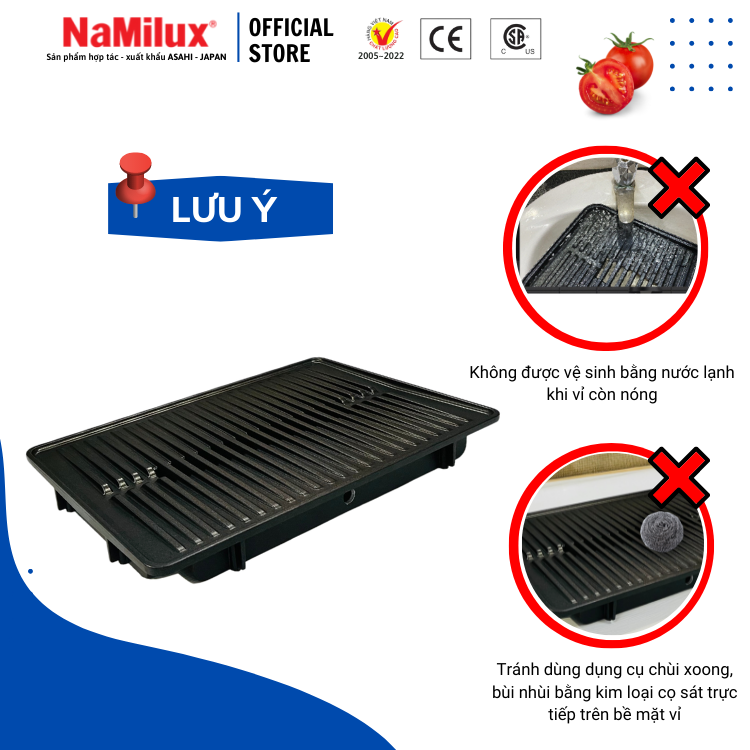 Bếp Nướng Tích Nhiệt NaMilux GM3053PF Size Lớn│BBQ, Camping, Dã Ngoạ│Vỉ Chống Dính Teflon - Whitford│Van An Toàn 2S Double Safety│Hàng Chính Hãng