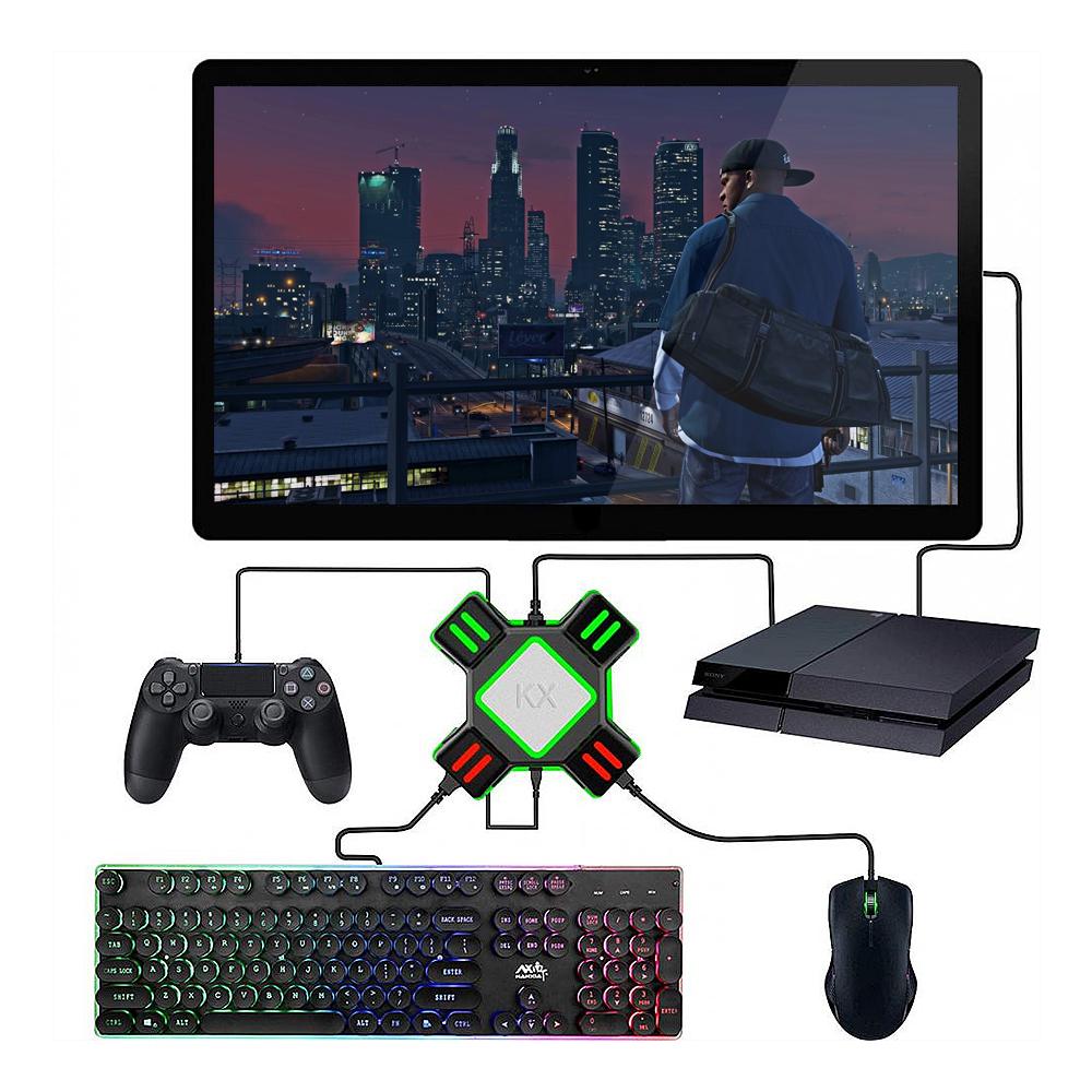 Bộ chuyển đổi KX dành cho bàn phím và chuột chơi game di động USB Thay thế cắm và chạy cho N Switch / Xbox One / PS4 / PS3