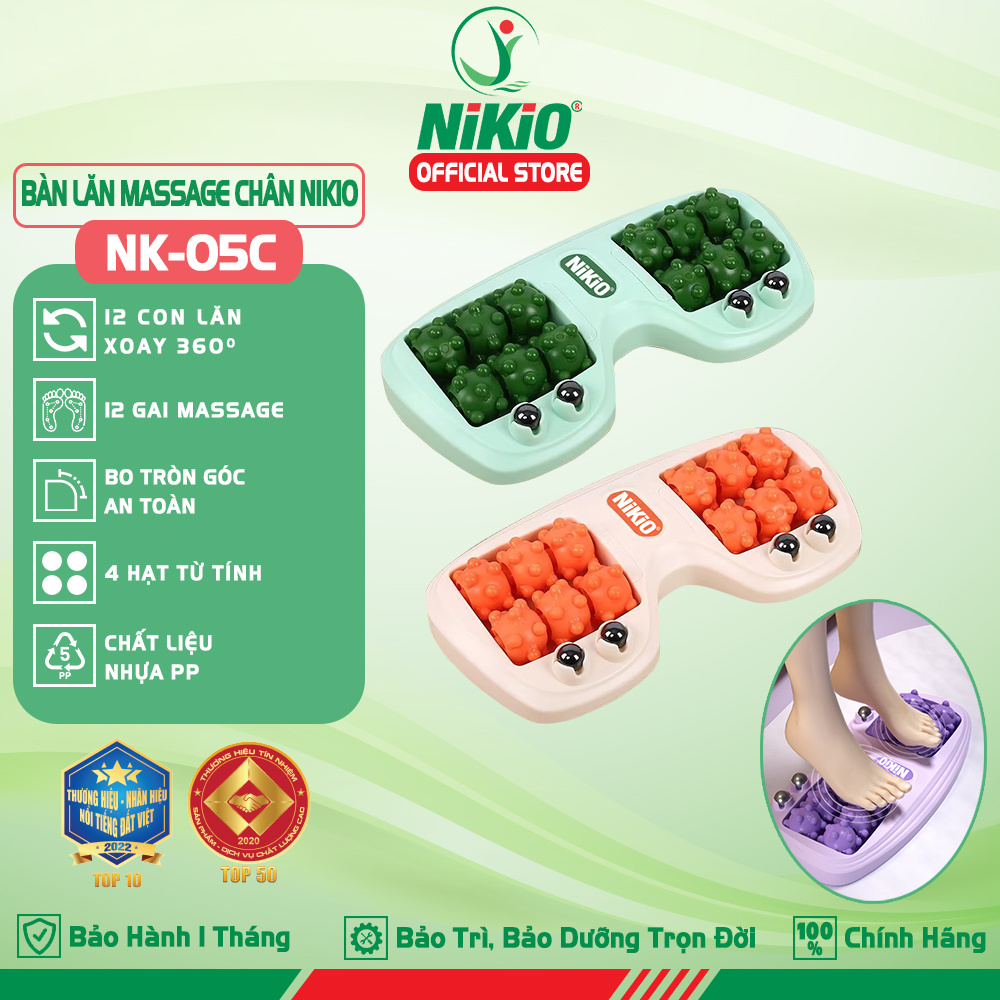 Dụng Cụ Massage Bàn Chân Bấm Huyệt Nikio NK-05C - Massage Cơ Bắp Giúp Giảm Đau Và Thư Giãn Toàn Thân
