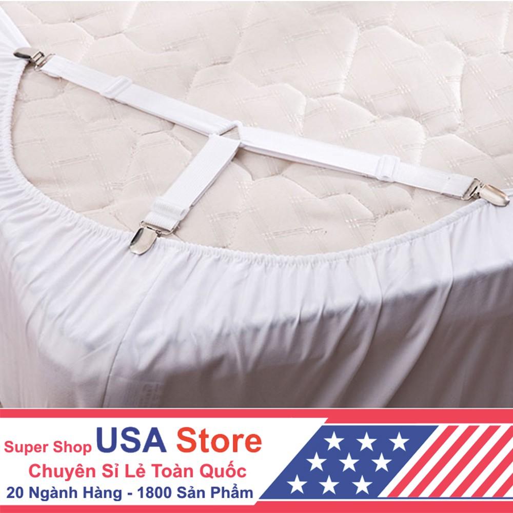 Đai Điều Chỉnh Ga Trải Giường Drap 3 Chạc Inox Mới - Gia Đình - Khách Sạn - Ga Luôn Căng Phẳng