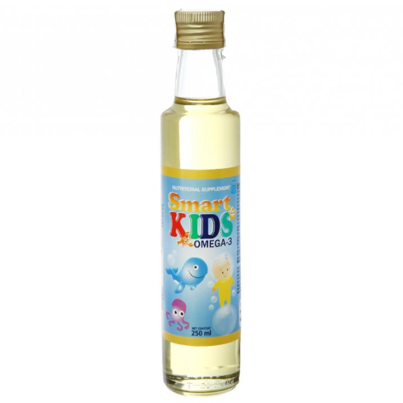 Dầu cá hồi cho bé bổ sung omega 3 Smart Kids chai 250ml - Hàng chính hãng