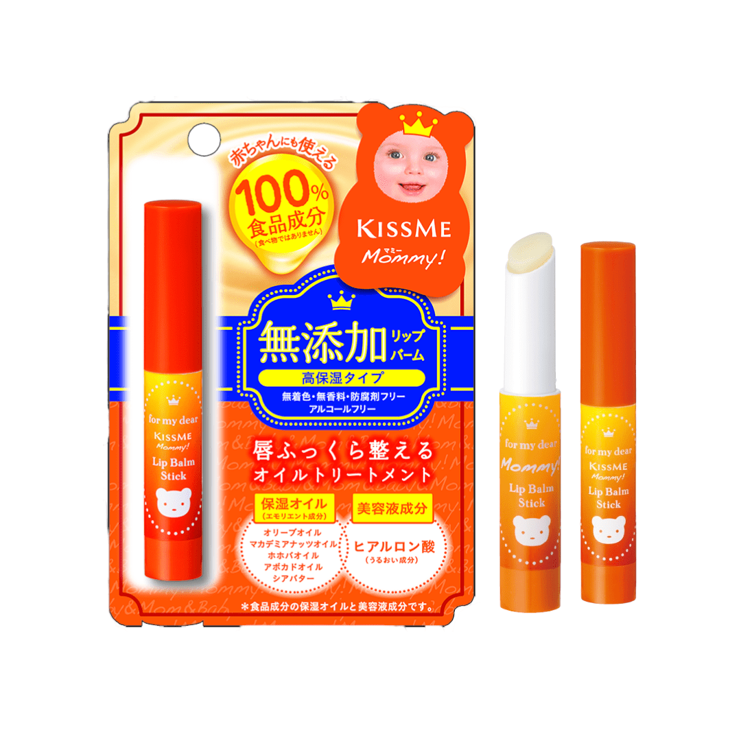 Son Dưỡng Chống Nứt Nẻ Môi Dành Cho Bé Từ 6 Tháng Tuổi Và Da Nhạy Cảm Kissme Mommy Lips (2.5g )