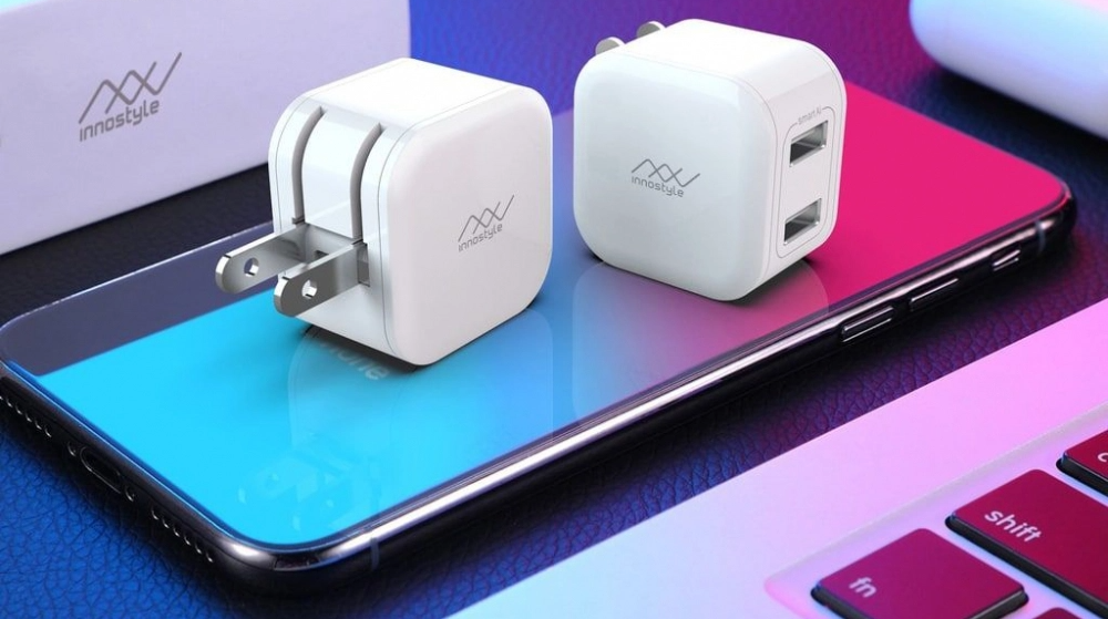 Cốc sạc Innostyle 2 cổng 12W USB-A Minigo 2 Smart Charging Ai - 2021 Hàng chính hãng