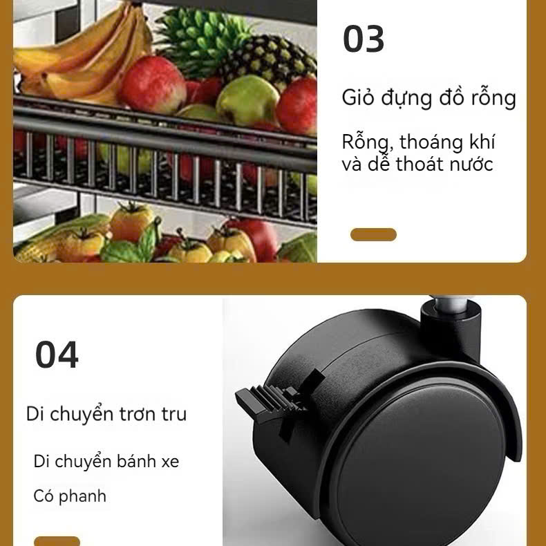 Kệ Lò Vi Sóng Mẫu Mới Nhất, Giá Bếp Đa Năng, Kệ Đựng Rau Củ Tiện Lợi - HÀNG CHÍNH HÃNG MINIIN