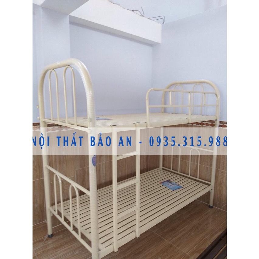 Giường sắt 2 tầng ngang 1m dài 2m