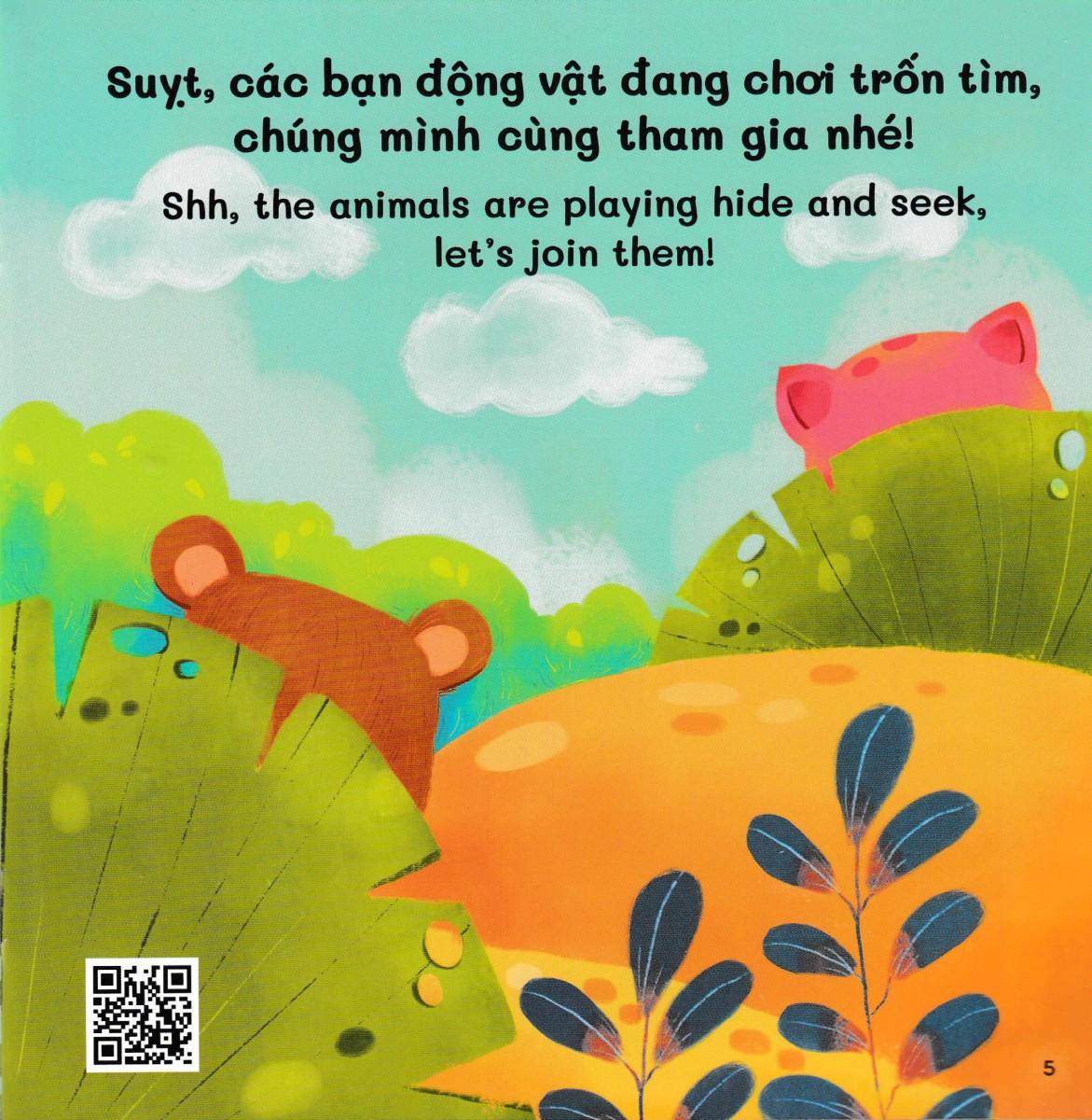 Tủ Sách Ehon - Song Ngữ: Trốn Tìm Cùng Động Vật (AP)