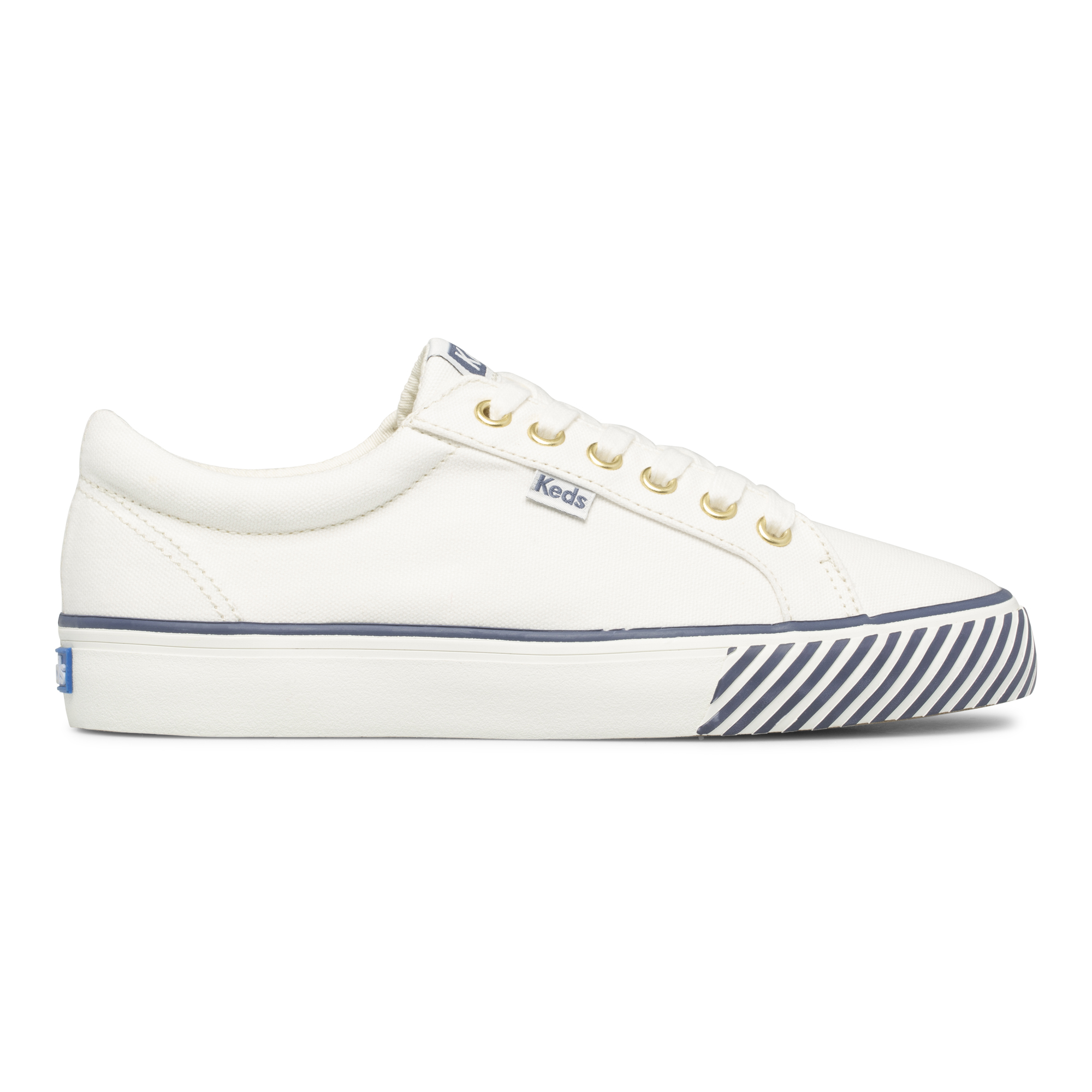 Giày Thể Thao Keds Nữ- Jump Kick Majestic Canvas White- KD065977