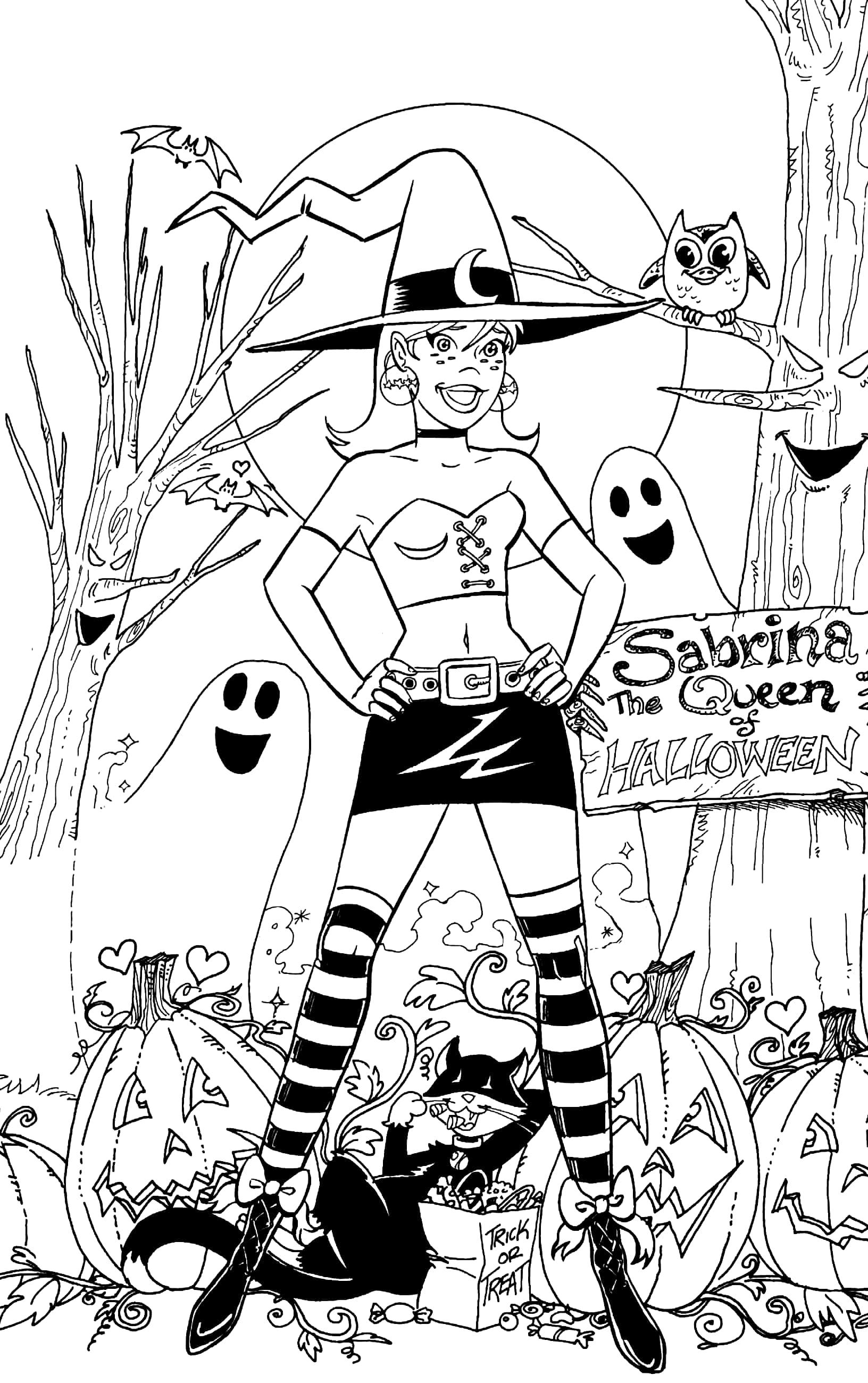 Hình ảnh Archie & Sabrina's Halloween Coloring Book