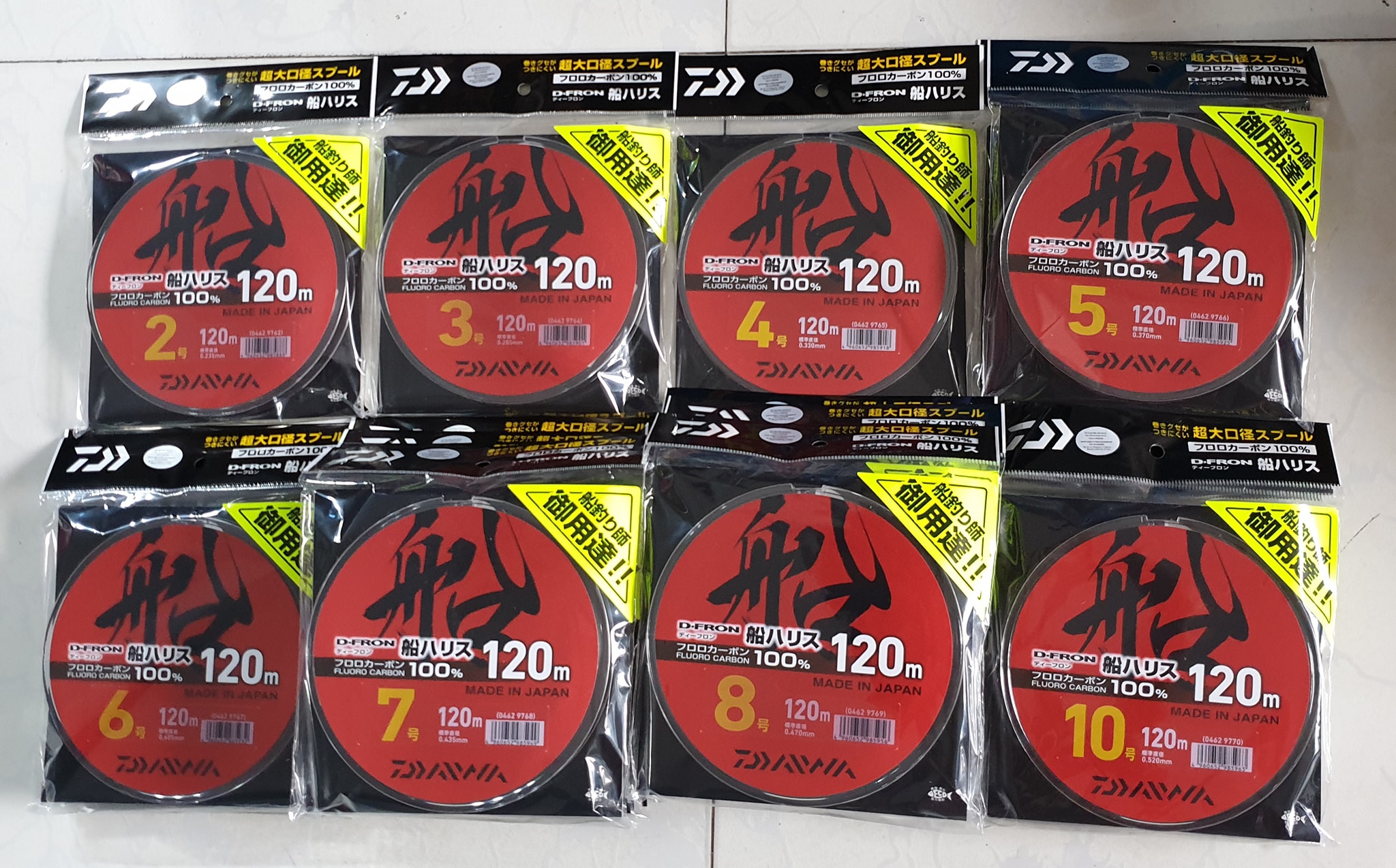 Dây Leader size 2 cước câu cá / tàn hình / FLUORO CARBON D-FRON / dây thẻo dây câu cá trong suốt