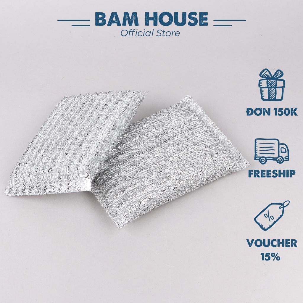 Combo 2 cước rửa chén lớn dày Bam House chuyên rửa nồi chảo chống dính cao cấp MRC04 - Miếng rửa chén Cuoc rua chen