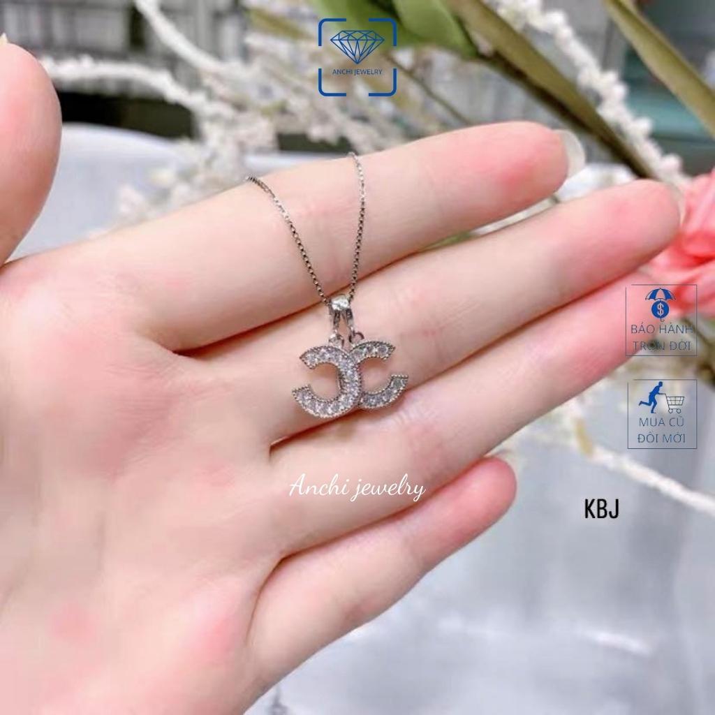 Dây chuyền nữ mặt X bạc 925 mạ vàng thời trang, anchi jewelry, quà tặng bạn gái