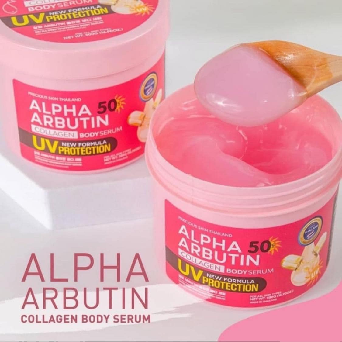 Kem Dưỡng Trắng Chống Nắng Toàn Thân Alpha Arbutin Collagen SPF50 New UV Cream Protection 500ml ( không xuất hóa đơn đỏ )